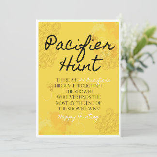 Carte Oh Babee Pacifier Activité de chasse