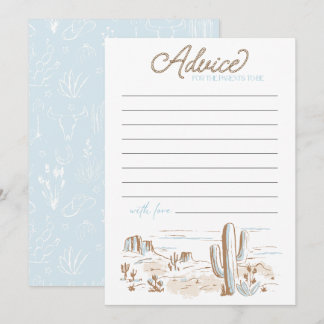 Carte Oh Baby Cowboy Baby Shower Advice for Parents 