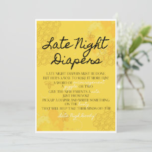 Carte Oh Baby Late Nigh Diaper Activité