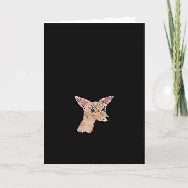 Carte Oh Cerf Moderne Propre  (Devant)