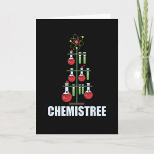 Carte Oh Chemistree maître en chimie de Noël