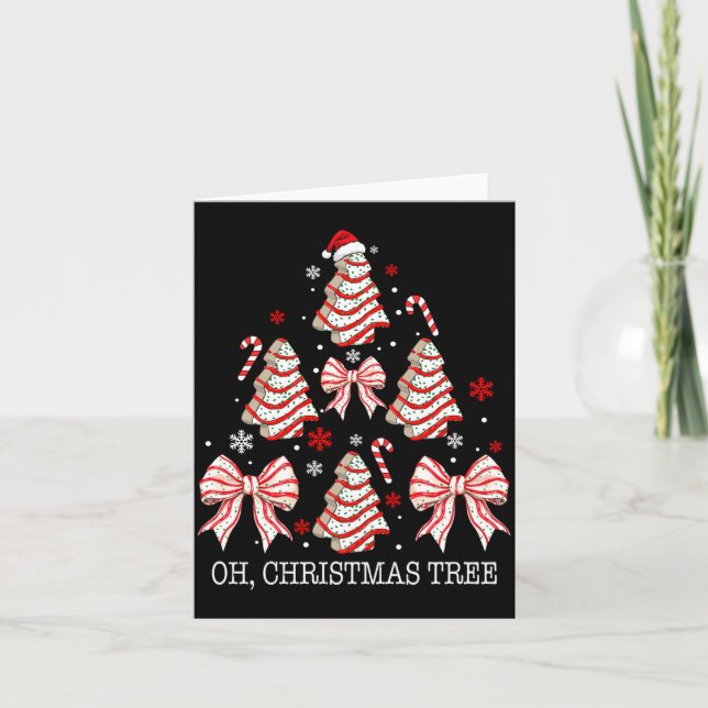 Carte Oh Christmas Tree Cakes Debbie Becky Jen Cake Love (Devant)