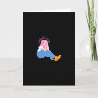Carte Oh Deer Graphic Artistic DesigFolded Greeting Card