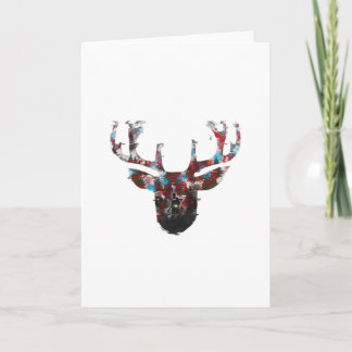Carte Oh Deer Minimal Style Folded Greeting Card