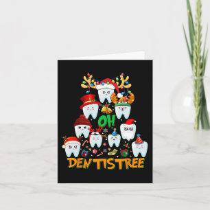 Carte Oh Dentistree Fun Christmas Tree Dental Hygiène De