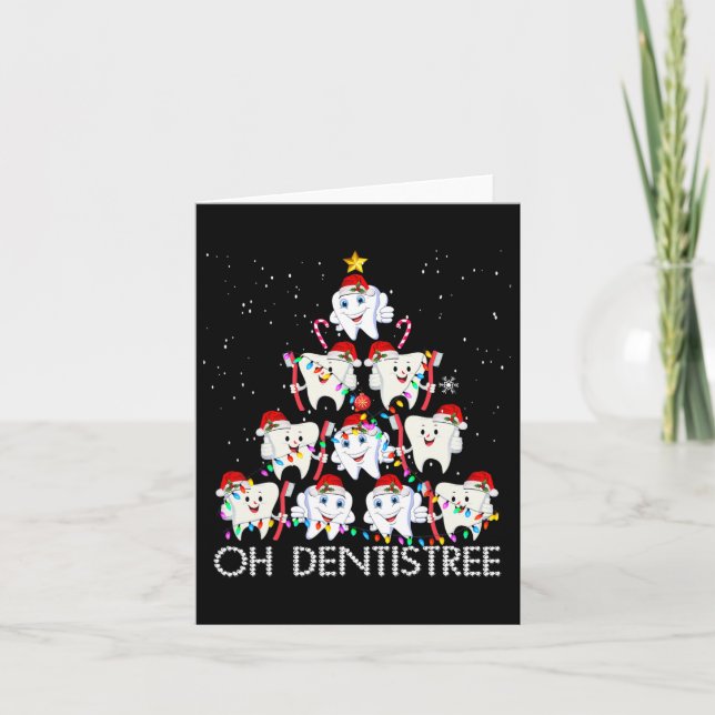 Carte Oh Dentistree Fun Xmas Noël Dentistree Dentiste (Devant)