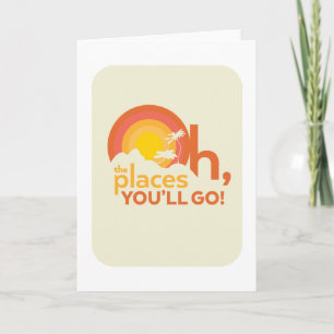 Carte Oh, les endroits où tu iras ! Typographie de paysa