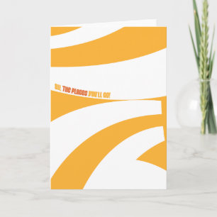 Carte Oh, Les Endroits Où Tu Vas Aller ! Orange Swirls