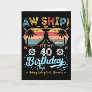 Carte Oh mon dieu ! C'est mon voyage d'anniversaire de 4