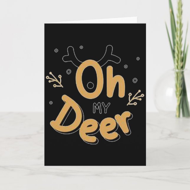Carte Oh My Deer  (Devant)