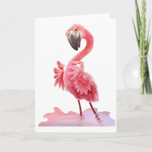 Carte Oh ouais Flamant rose !