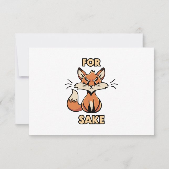 Carte oh pour le saké renard (Devant)