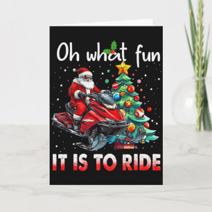 Carte Oh Quelle Amusement C'est De Faire Du Motoneige Sa
