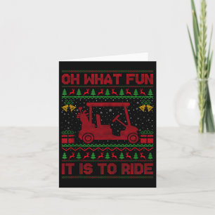 Carte Oh Quelle Amusement C'est De Rouler Golf Cart Golf