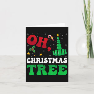 Carte Oh sapin de Noël Lumières de Noël Thérapeute respi