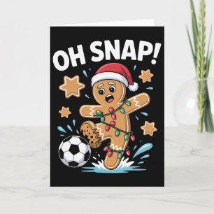 Carte Oh Snap Biscuit de Noël Homme de pain d'épices Paj