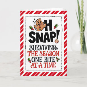 Carte Oh Snap ! L'homme en pain d'épice de Noël
