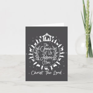 Carte Oh venez adorons-Le Christ le Seigneur, Jésus Ch