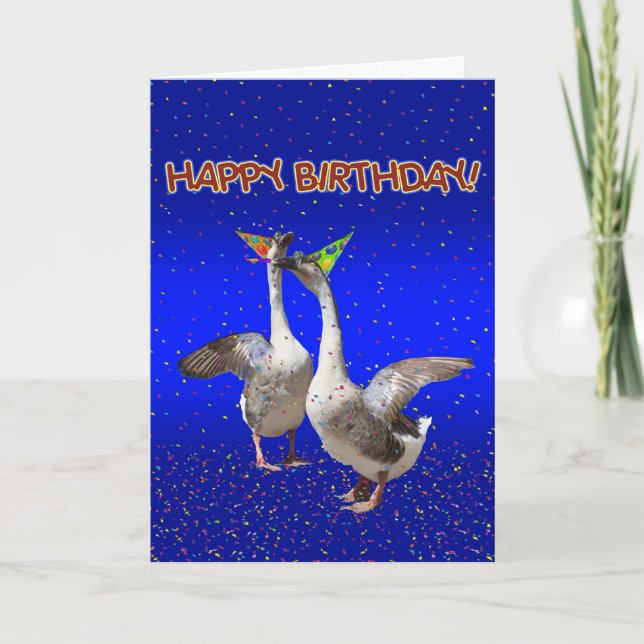 Carte Oies de fête d'anniversaire - Goosebumps (Devant)