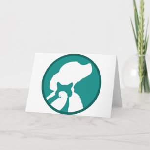 Carte Oiseau de chat de chien