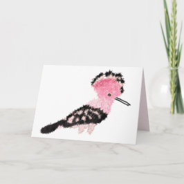 Carte oiseau national d'Israël mignon hoopoe ט ״ ו ב א ב