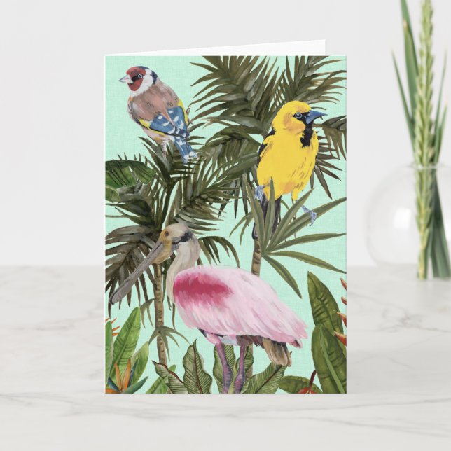 Carte Oiseaux au paradis (Devant)