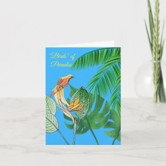 Carte Oiseaux de Paradis