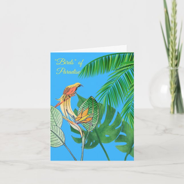 Carte Oiseaux de Paradis (Devant)