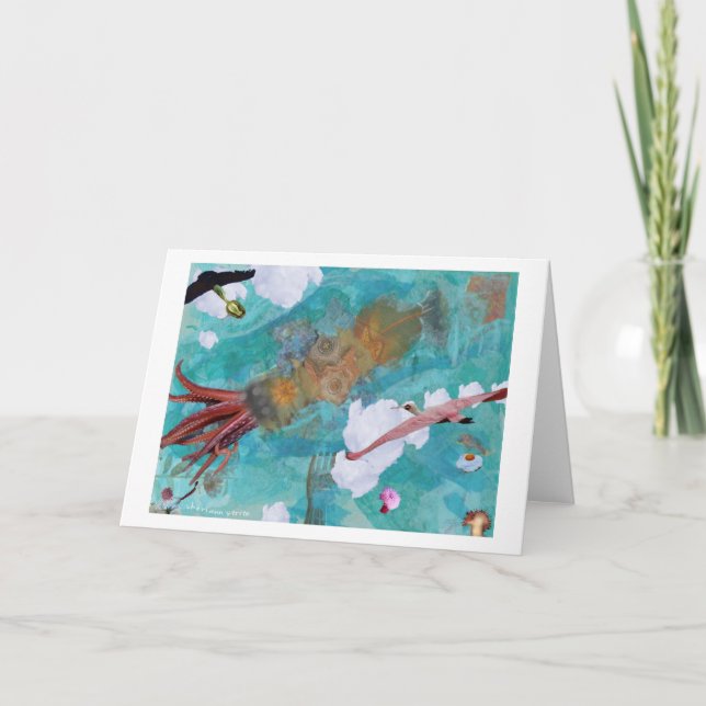 Carte Oiseaux en vol (Devant)