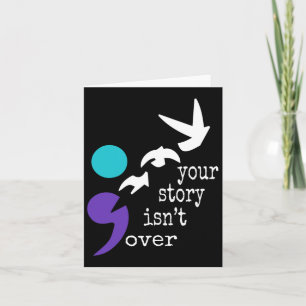 Carte Oiseaux Semicolon Cadeau Prévention Suicide Sensib