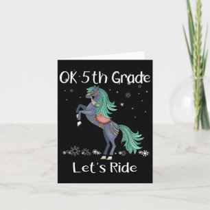 Carte Ok 5e Année, On Fait Du Cheval À L'École
