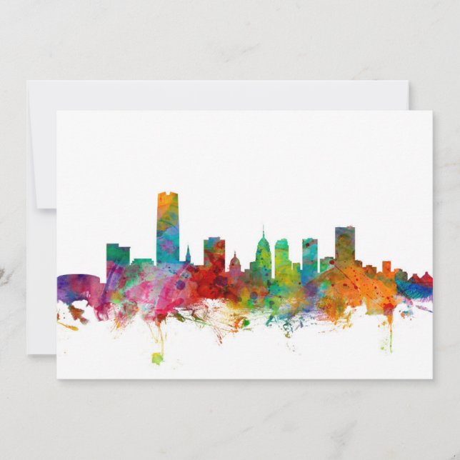 Carte Oklahoma City Skyline (Devant)