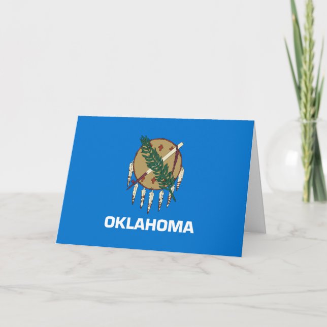 Carte Oklahoman Flag, Flag of Oklahoma (Devant)