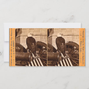 Carte Old Abe, Aigle de guerre du Wisconsin - Stereoview