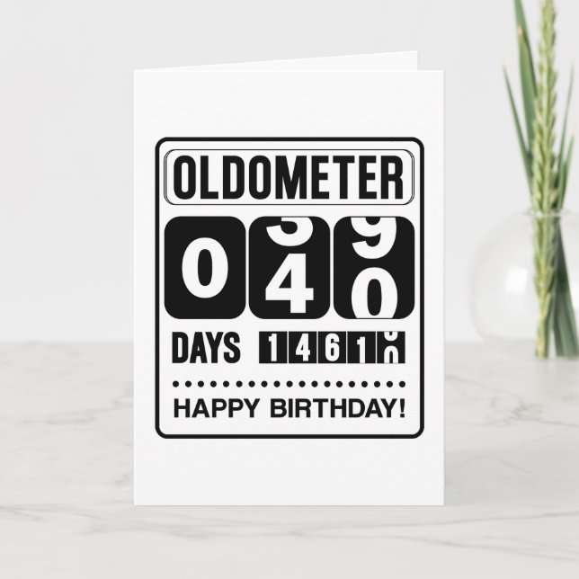 Carte Oldometer 40e Anniversaire (Devant)