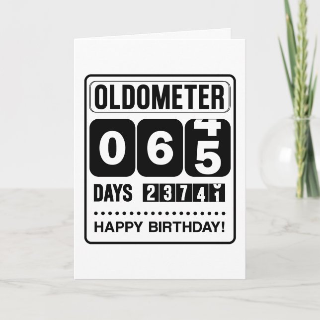 Carte Oldometer 65e anniversaire (Devant)