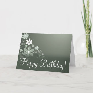 Carte Olive Floral "Carte Anniversaire"
