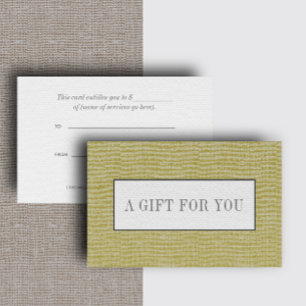 Carte Olive Green   Linge sobre élégant look chic