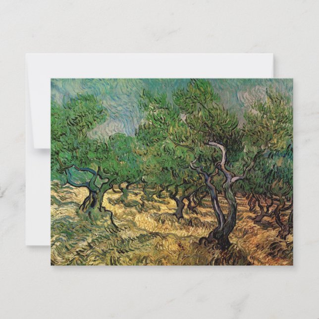Carte Olive Grove par Vincent van Gogh (Devant)