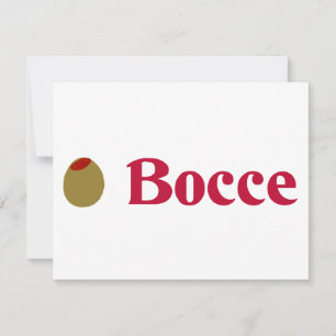 Carte Olive (I Love) Bocce