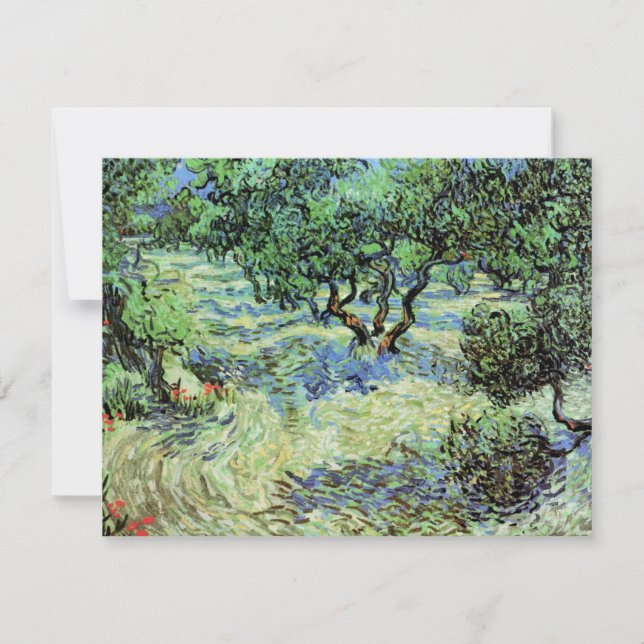 Carte Oliveraie par Vincent van Gogh (Devant)