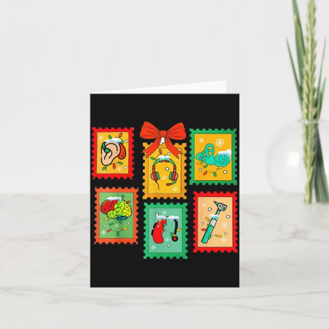 Carte Ology Ologist Xmas Vibes Merry Christmas Stamps  (Devant)
