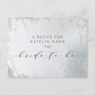Carte Ombre Dusty Blue Frosted Bride to Be Recette
