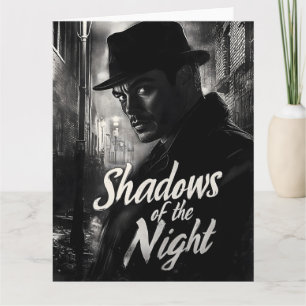 Carte Ombres de la nuit - Film Noir Style Design
