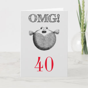 Carte OMG Choqué 40ème anniversaire