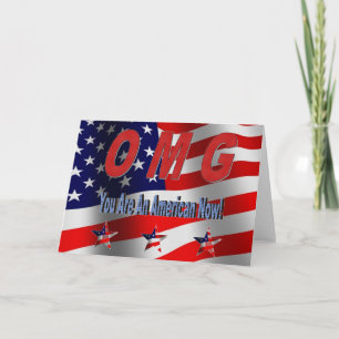 Carte OMG vous êtes un Américain maintenant ! Nouvelle