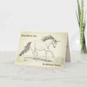 Carte "On Croyait Aux Unicornes !"