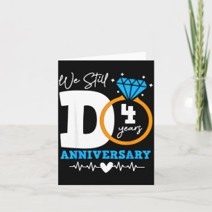 Carte On fait toujours après 4 ans Couple drôle 4ème ann