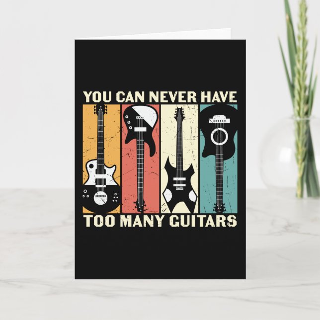 Carte On ne peut jamais avoir trop de guitares (Devant)