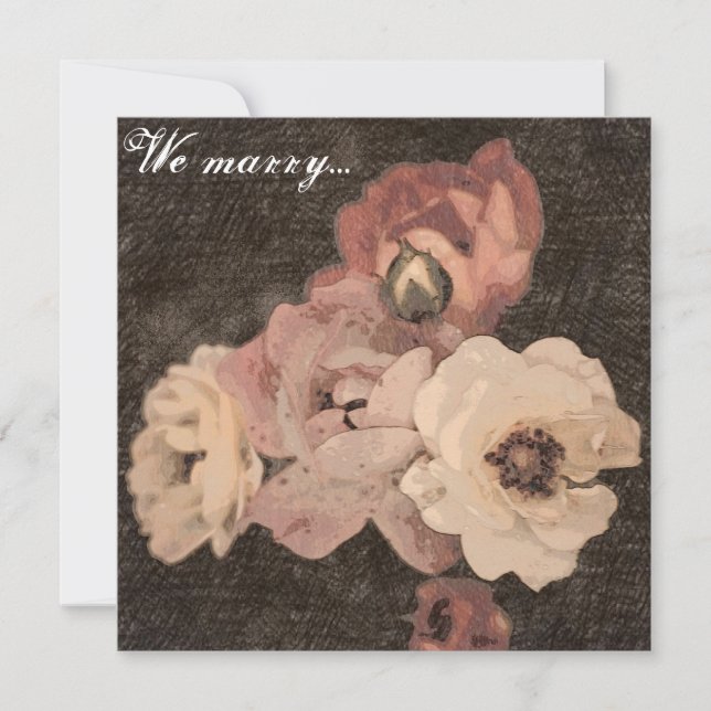 Carte On se marie... (Devant)